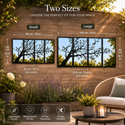 Large Tree Panel Mirror Set - Hot Tub Shop