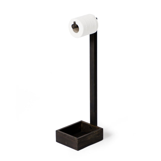 Wireworks Freestanding Roll Holder Mezza Dark Oak