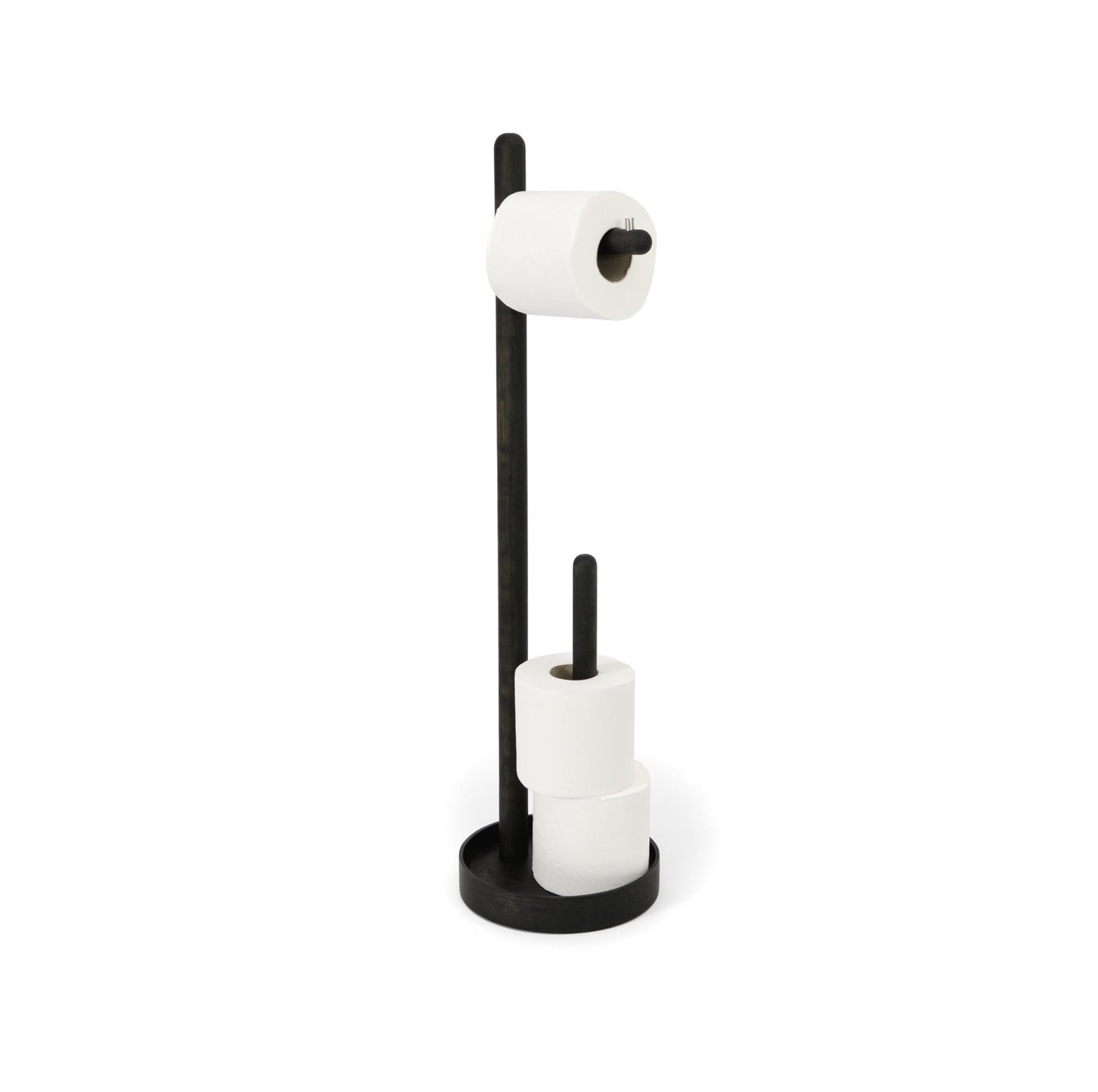Wireworks Freestanding Roll Holder Yoku Dark Oak