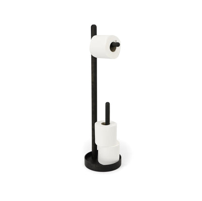 Wireworks Freestanding Roll Holder Yoku Dark Oak