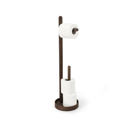 Wireworks Freestanding Roll Holder Yoku Walnut