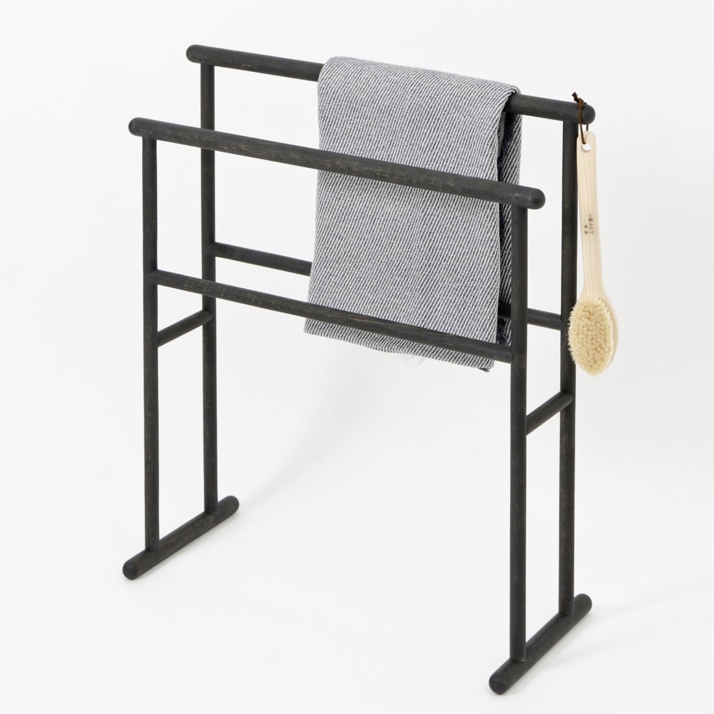 Wireworks Towel Rail Yoku Dark Oak