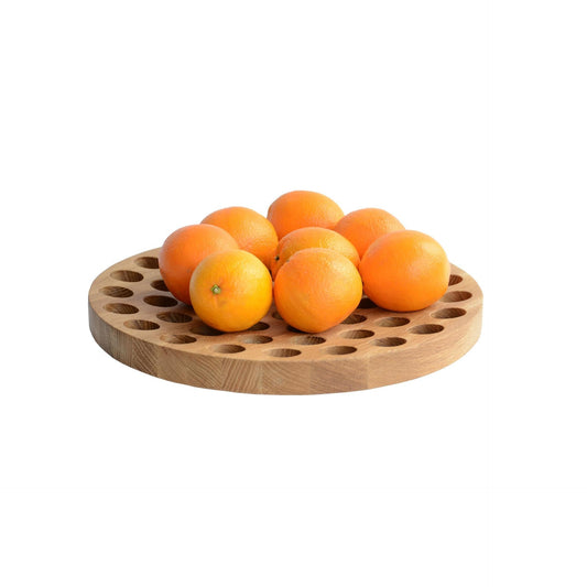 Wireworks Fruit Bowl Geo Oak