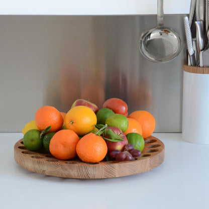 Wireworks Fruit Bowl Geo Oak