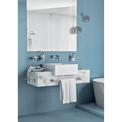Origins Living Gedy G Pro Double Toilet Roll Holder With Shelf Polished Stainless Steel / Chrome