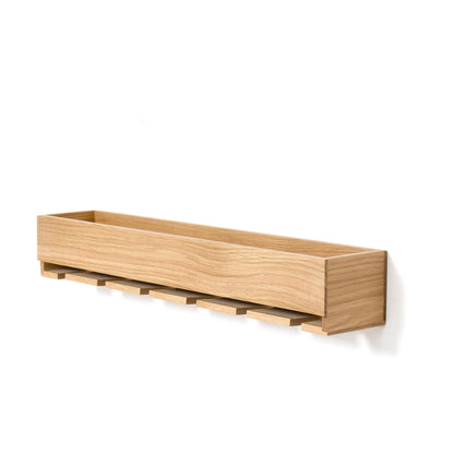 Wireworks Glass Holder Shelf Oak