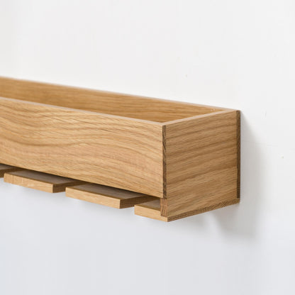 Wireworks Glass Holder Shelf Oak