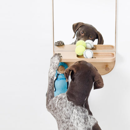 Wireworks Wall Mirror Silent Butler Oak