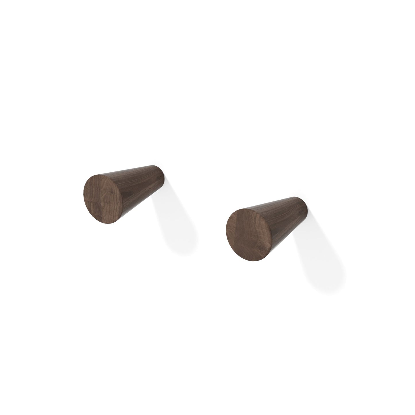 Wireworks Wall Hook (Set Of Two) Walnut