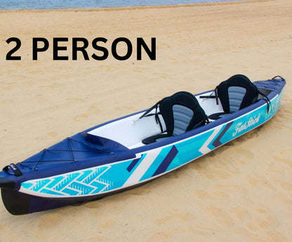 Inflatable 1 & 2 Person Drop Stitch Kayak Package | Canoe | iKayak - Hot Tub Shop