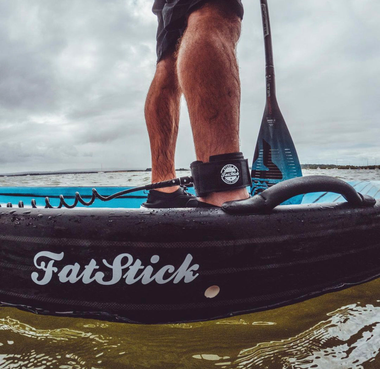 Coiled SUP Paddle Board Ankle Leash 10ft - Hot Tub Shop