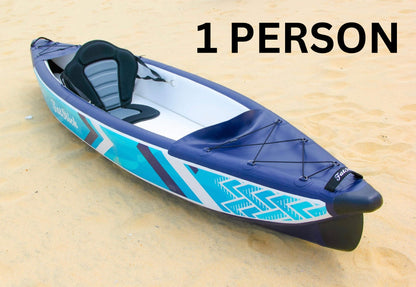 Inflatable 1 & 2 Person Drop Stitch Kayak Package | Canoe | iKayak - Hot Tub Shop