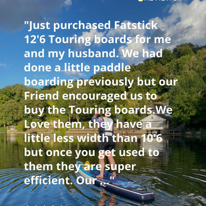 FatStick 12'6 Inflatable Touring Paddle Board SUP Package | With Seat - Hot Tub Shop