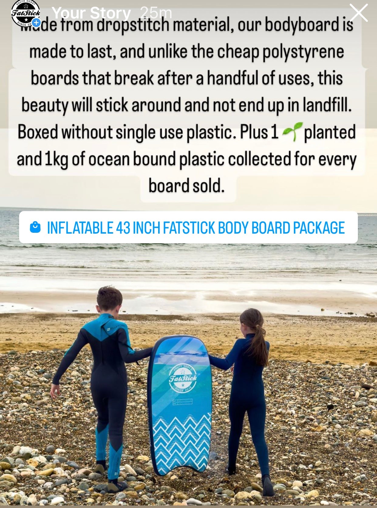 Inflatable 43" FatStick Body Board Package - Hot Tub Shop