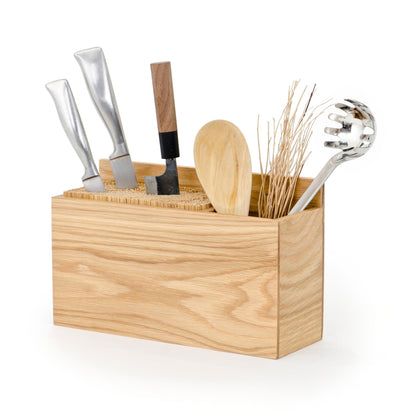 Wireworks Knife & Utensils Block Oak