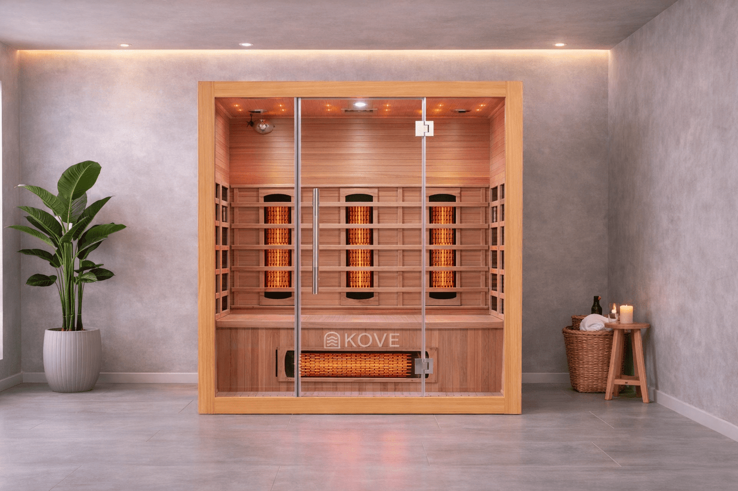 KOVE Full Spectrum Infrared Sauna – 3 Person