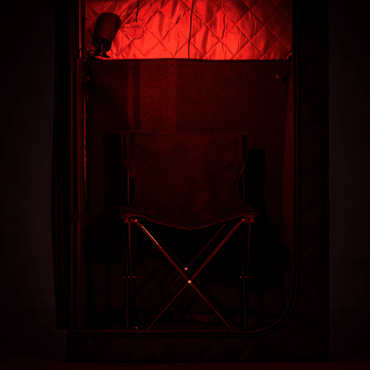KOVE Portable Infrared Sauna Tent – Indoor 1 Person Far Infrared Sauna with Carbon Heating & Red Light
