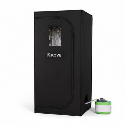 KOVE Portable Steam Sauna Tent | Home Steam Sauna with 4L Steamer & Chair