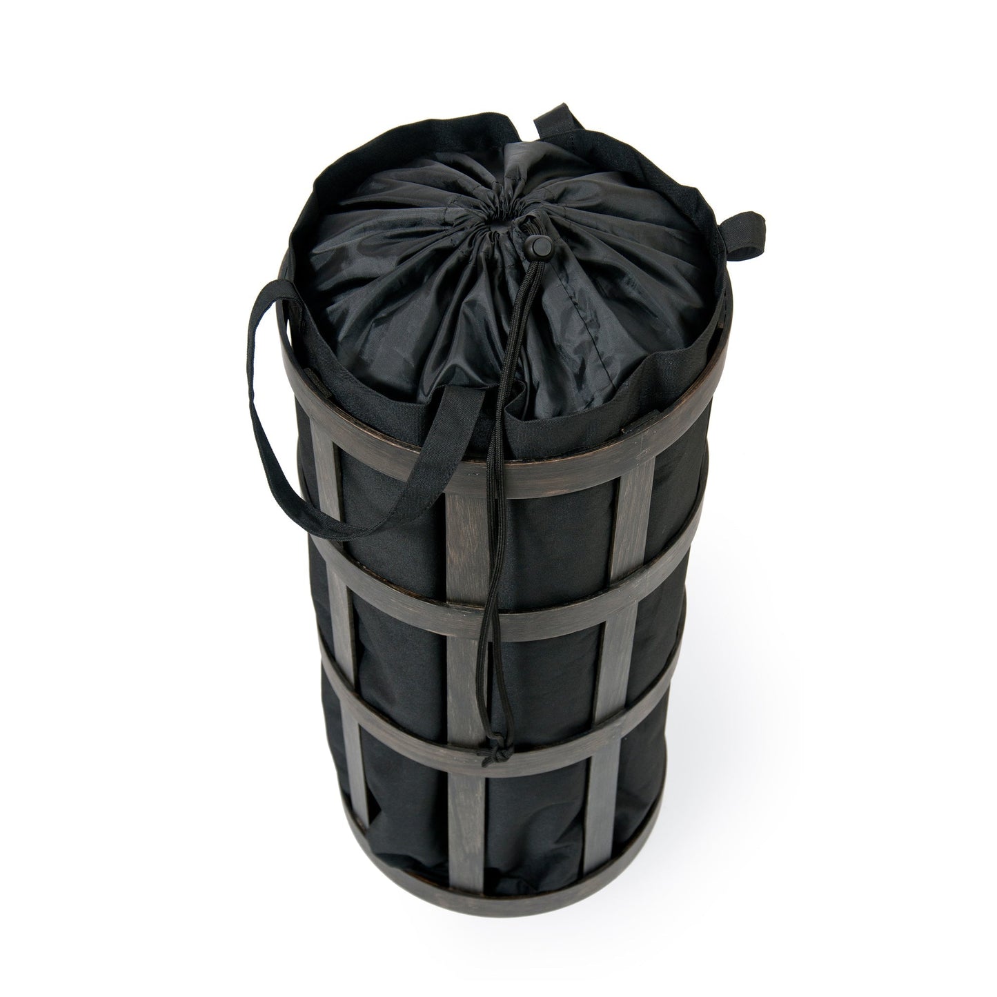 Wireworks Laundry Basket Cage Dark Oak / Black
