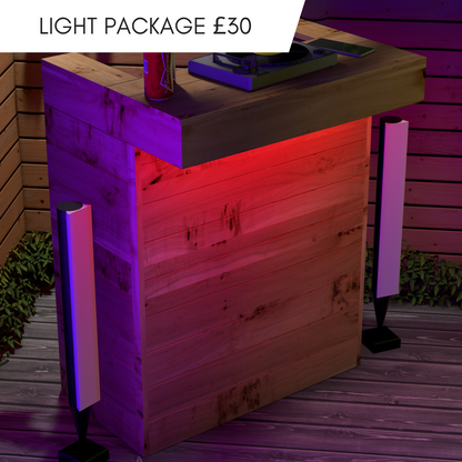Rustic Wooden Pallet Bar - 80cm - Hot Tub Shop