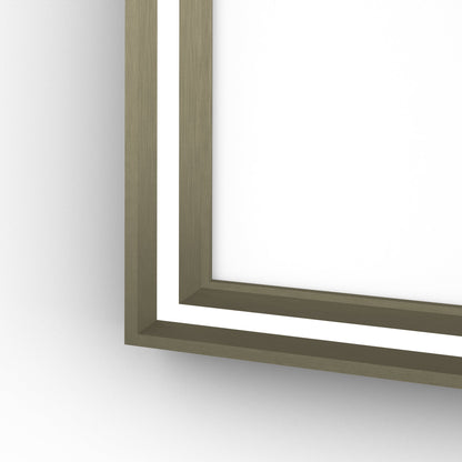 Origins Living Lexington Led Illuminated Mirror 60 Brushed Bronze 600 X 800mm