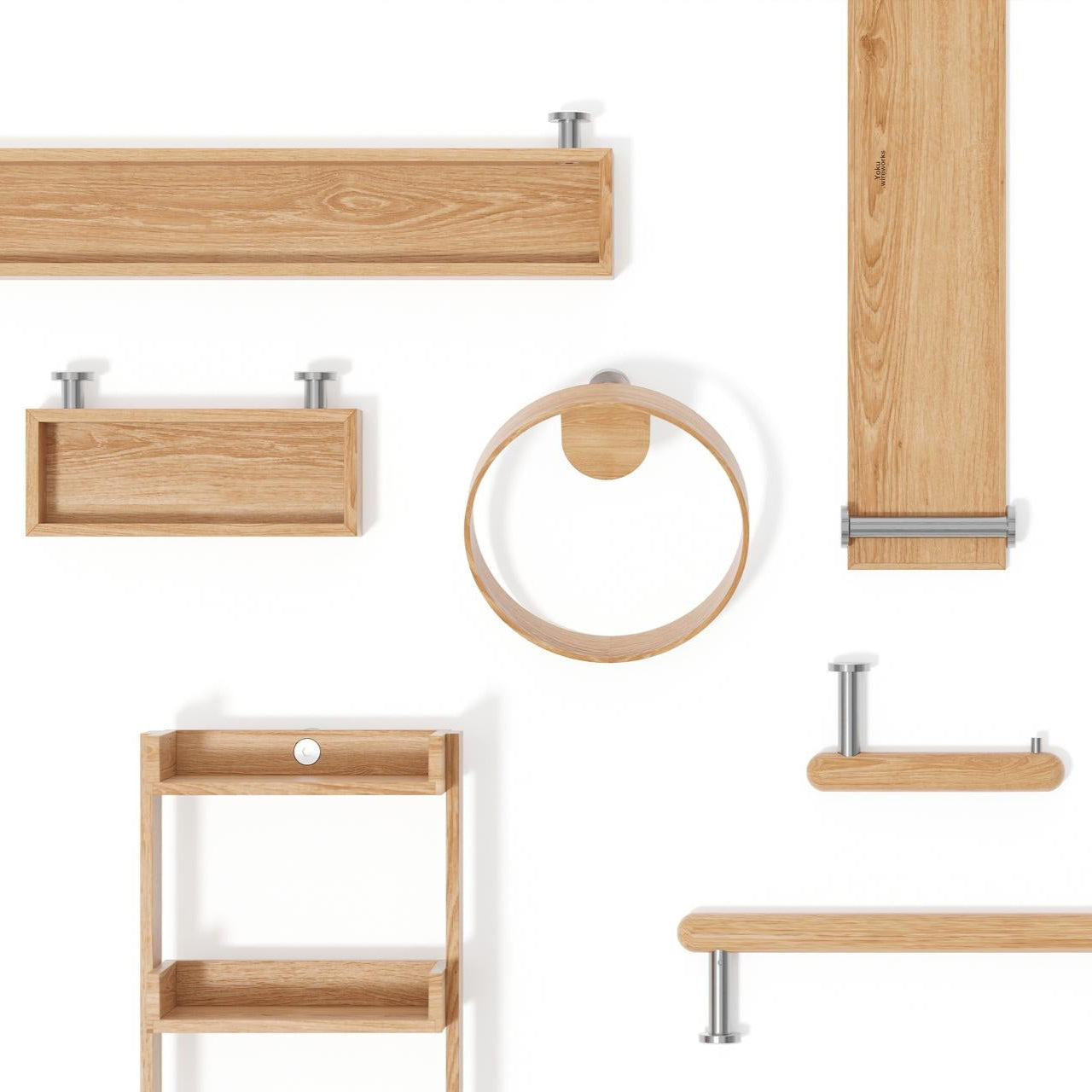 Wireworks Wall Shelf 554 Yoku Oak