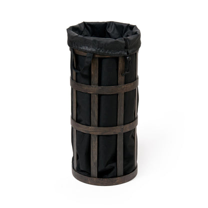 Wireworks Laundry Basket Cage Dark Oak / Black