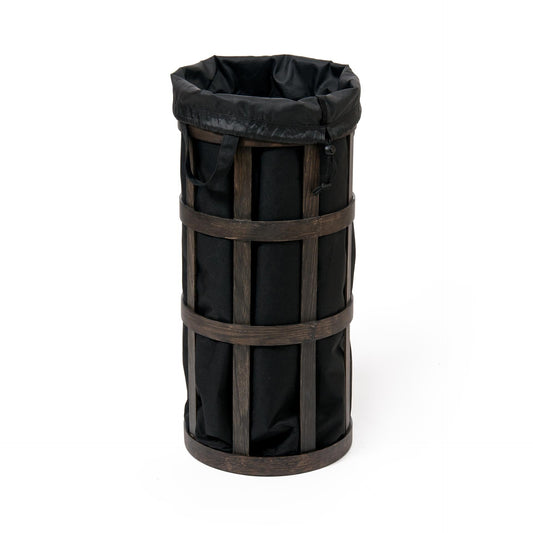 Wireworks Laundry Basket Cage Dark Oak / Black