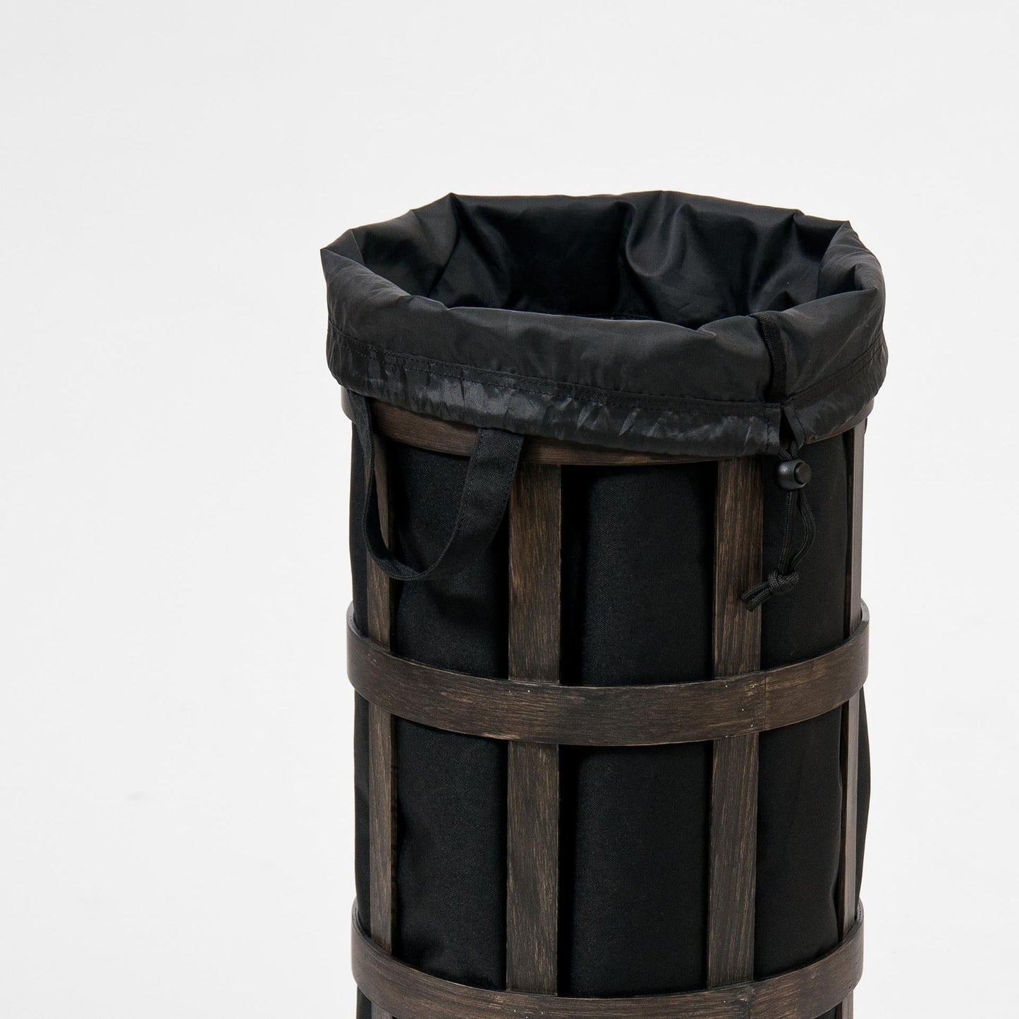 Wireworks Laundry Basket Cage Dark Oak / Black