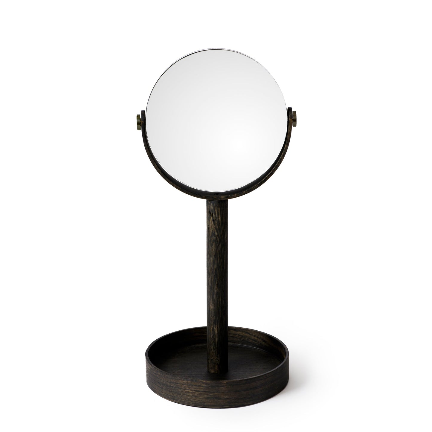 Wireworks Magnify Mirror Close Up Dark Oak