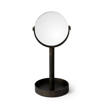 Wireworks Magnify Mirror Close Up Dark Oak