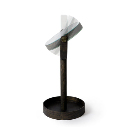 Wireworks Magnify Mirror Close Up Dark Oak