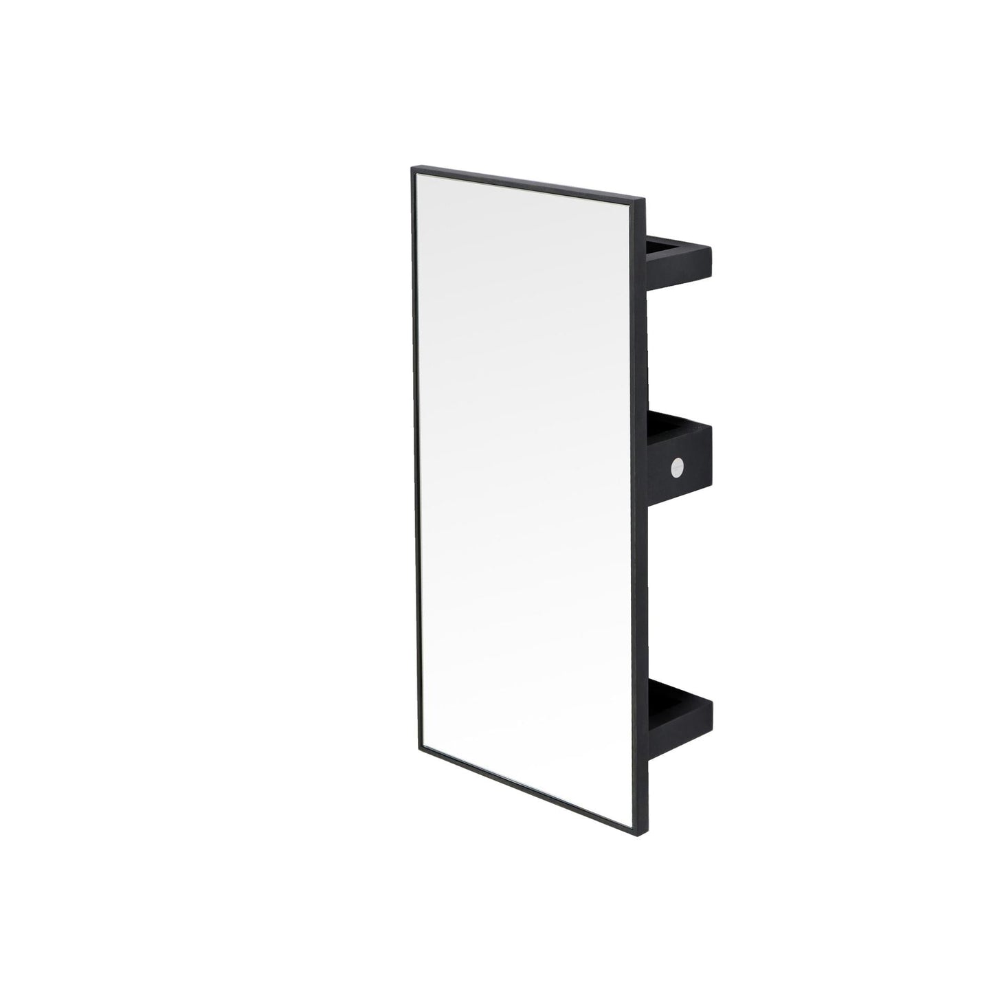 Wireworks Wall Mirror 3 Tray Slimline Dark Oak