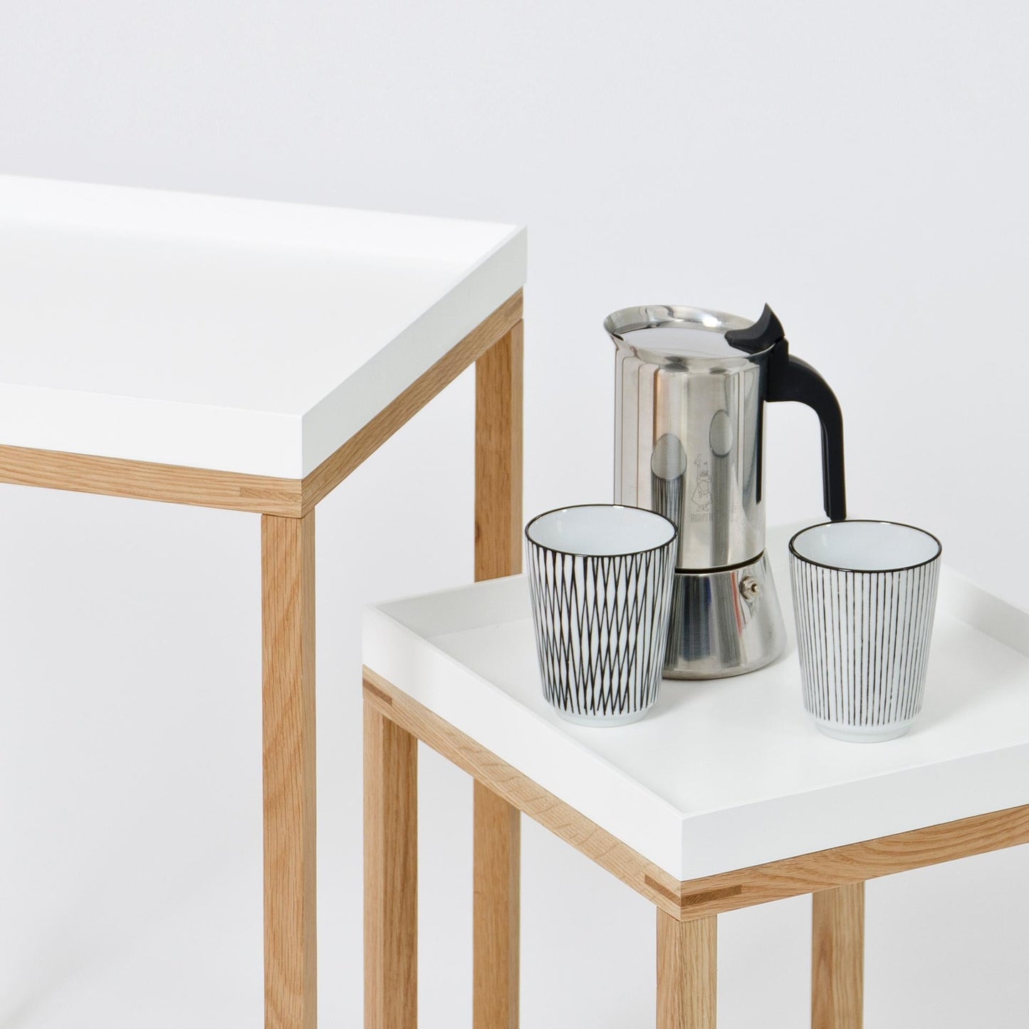 Wireworks Side Table Nest White