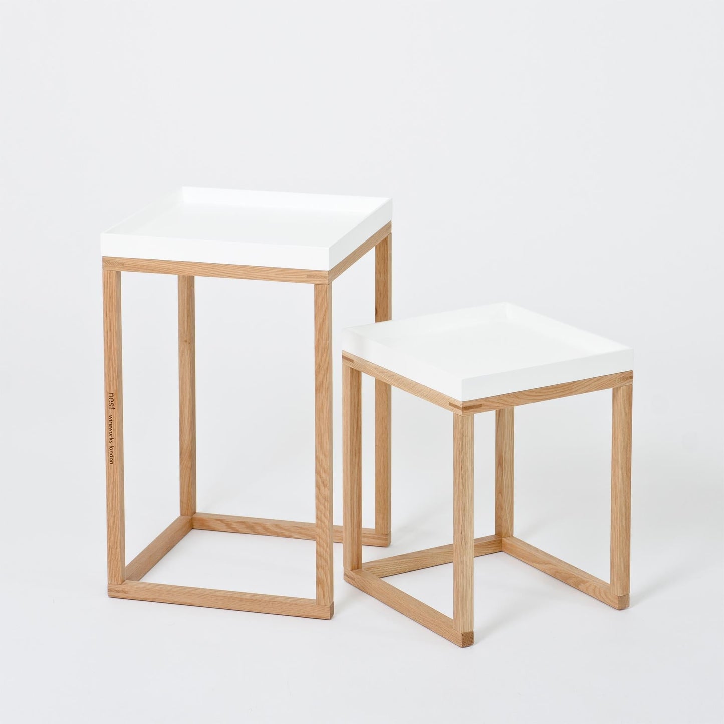 Wireworks Side Table Nest White