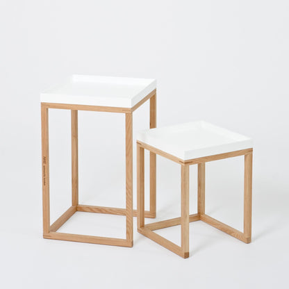 Wireworks Side Table Nest White