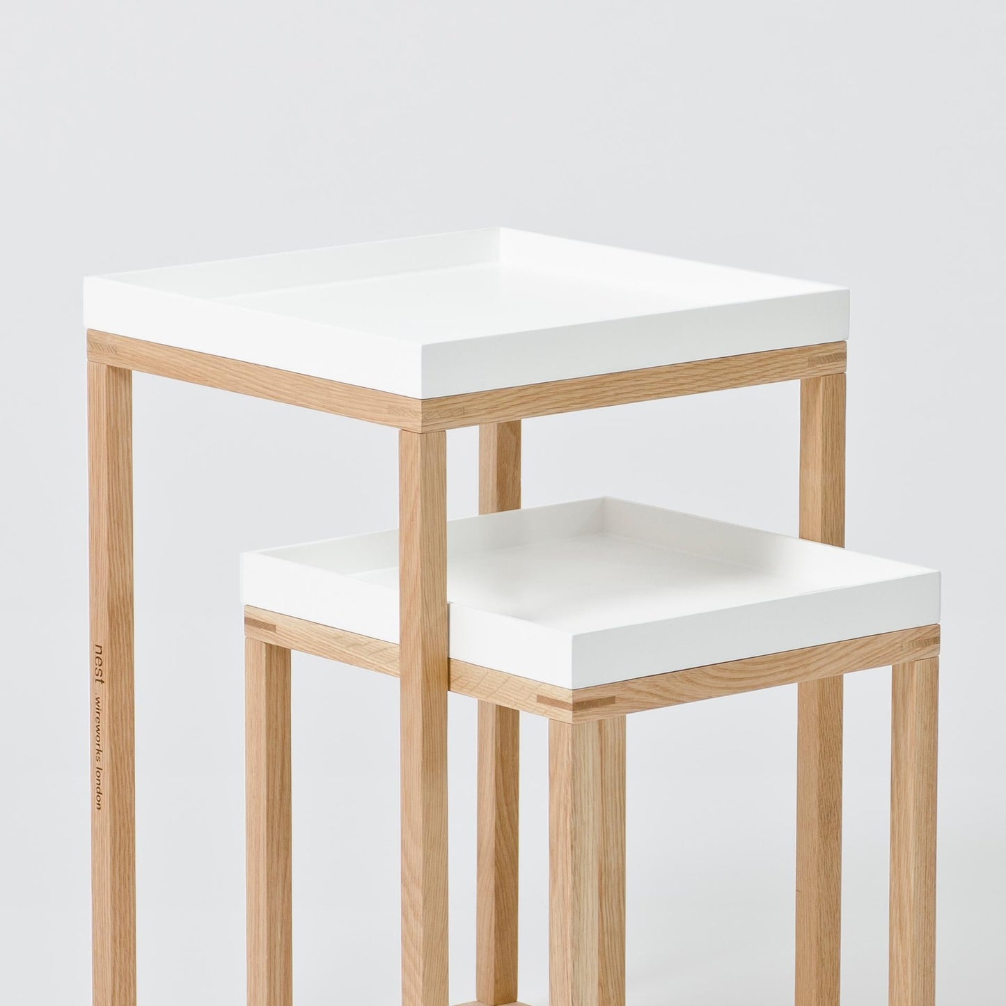 Wireworks Side Table Nest White