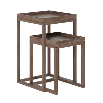 Wireworks Side Table Nest Walnut