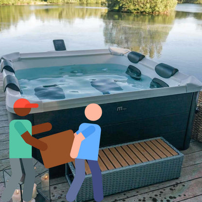 MSpa Oslo Hot Tub - Grey (2-Man Delivery)