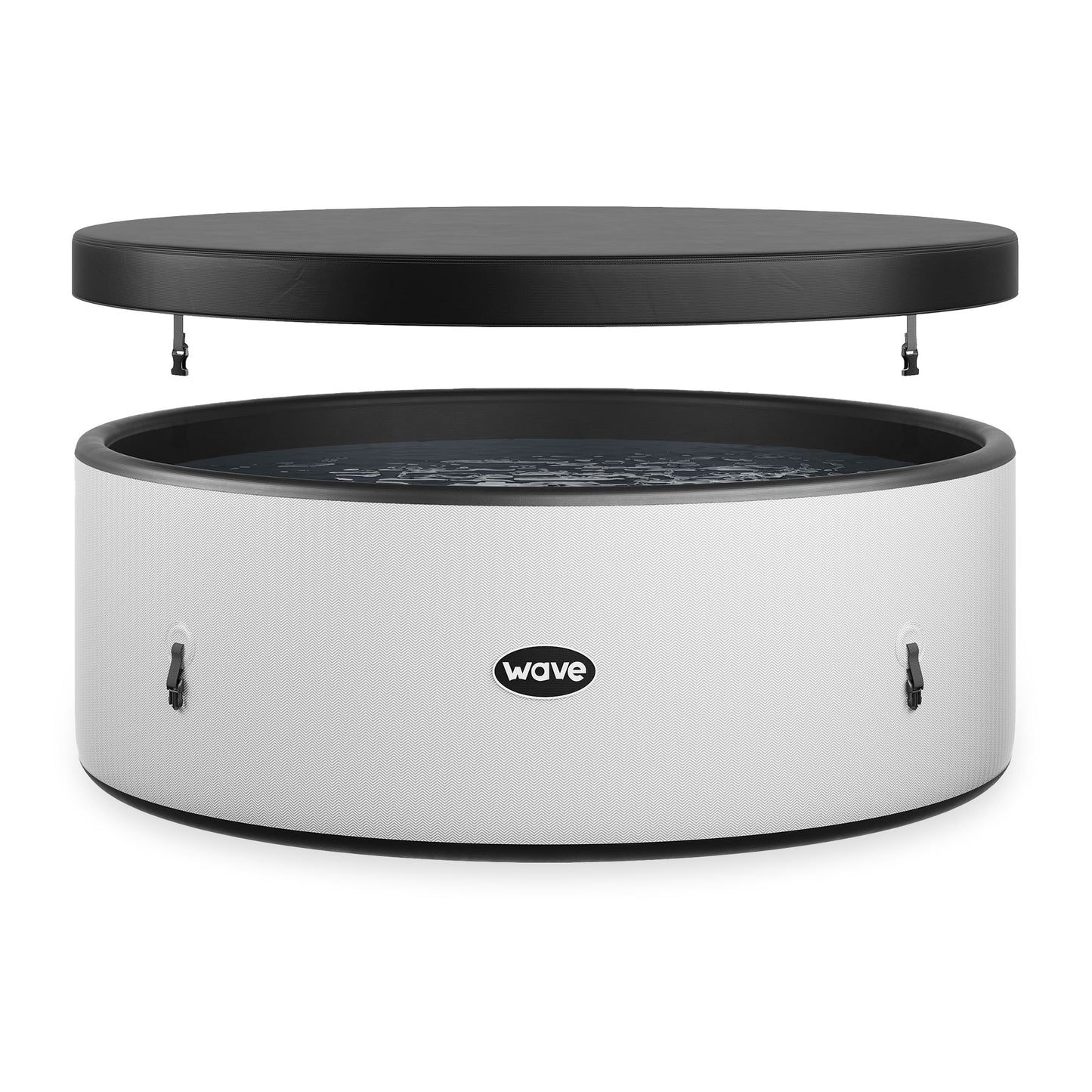 Ontario | 4/6 Person Round Drop Stitch Hot Tub | Herringbone