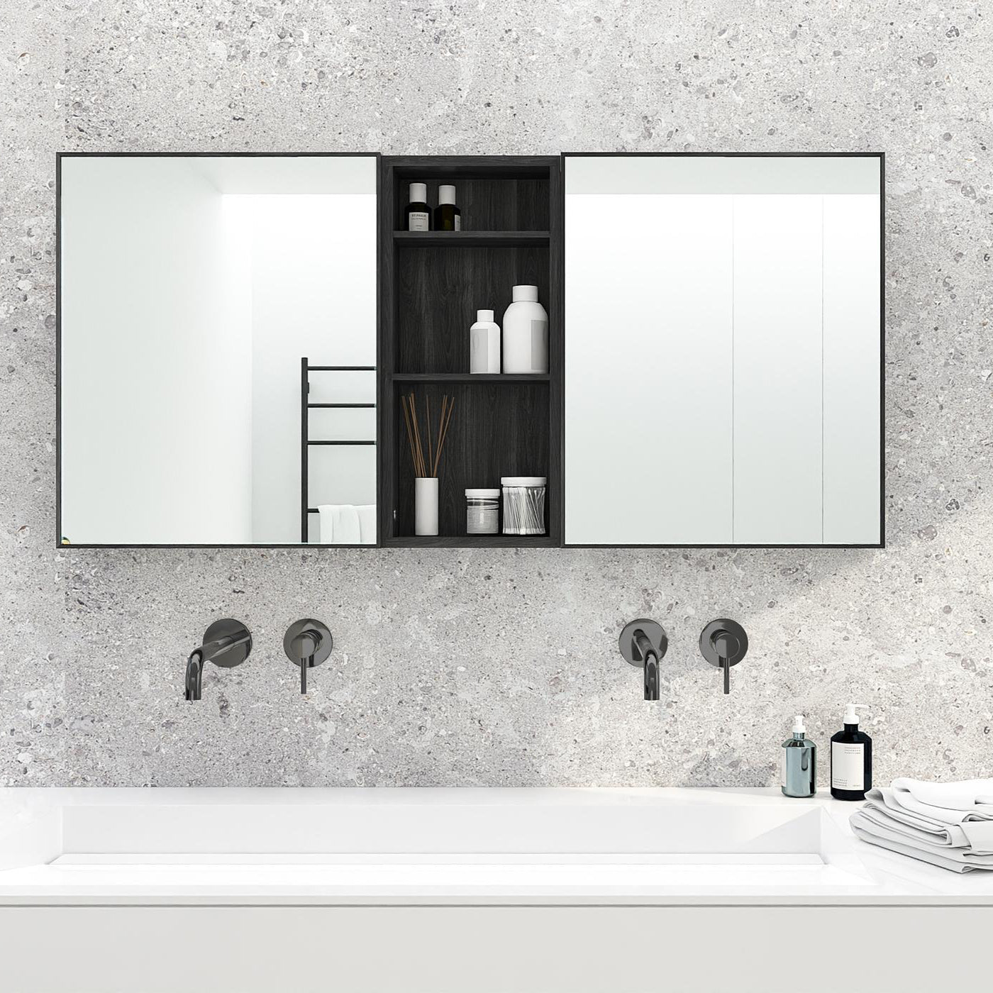 Wireworks Box Shelf Slimline Dark Oak