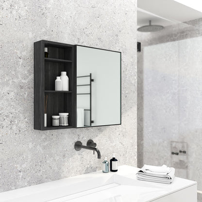 Wireworks Box Shelf Slimline Dark Oak