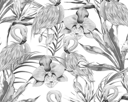 Origin Murals Paradise Flamingo Noir 350cm X 280cm