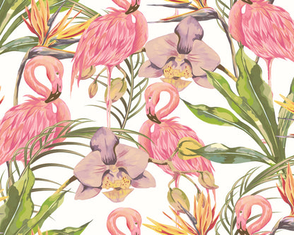 Origin Murals Paradise Flamingo Watermelon 350cm X 280cm