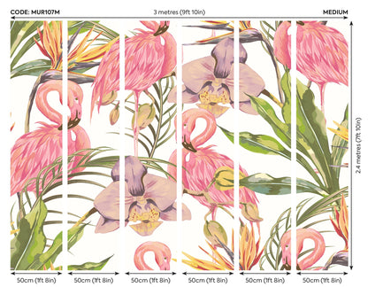 Origin Murals Paradise Flamingo Watermelon 300cm X 240cm