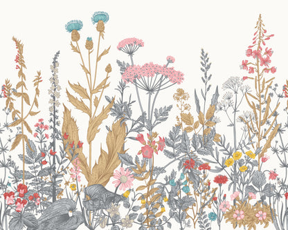 Origin Murals Botanical Fleur Dove Coral 350cm X 280cm