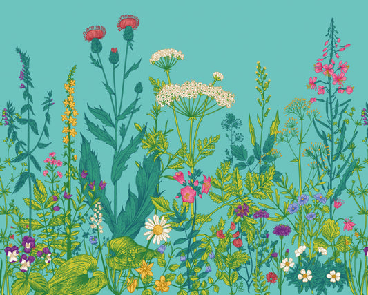 Origin Murals Botanical Fleur Peacock 350cm X 280cm