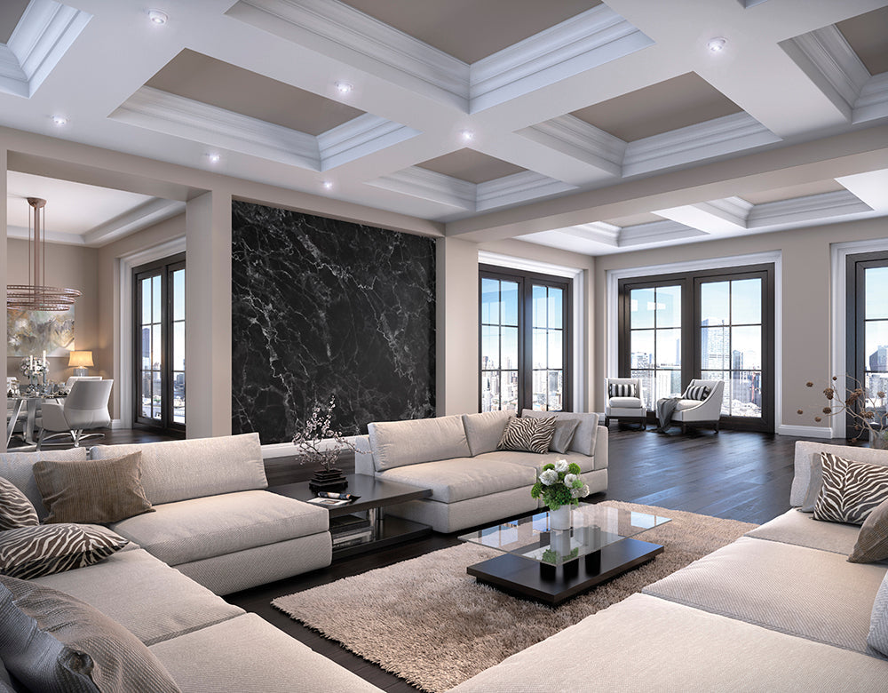 Origin Murals Marble Black 350cm X 280cm