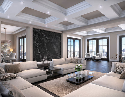 Origin Murals Marble Black 300cm X 240cm