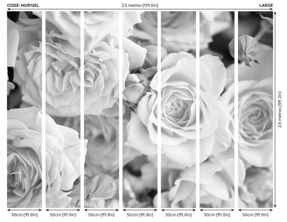 Origin Murals Petals Dove Grey 350cm X 280cm